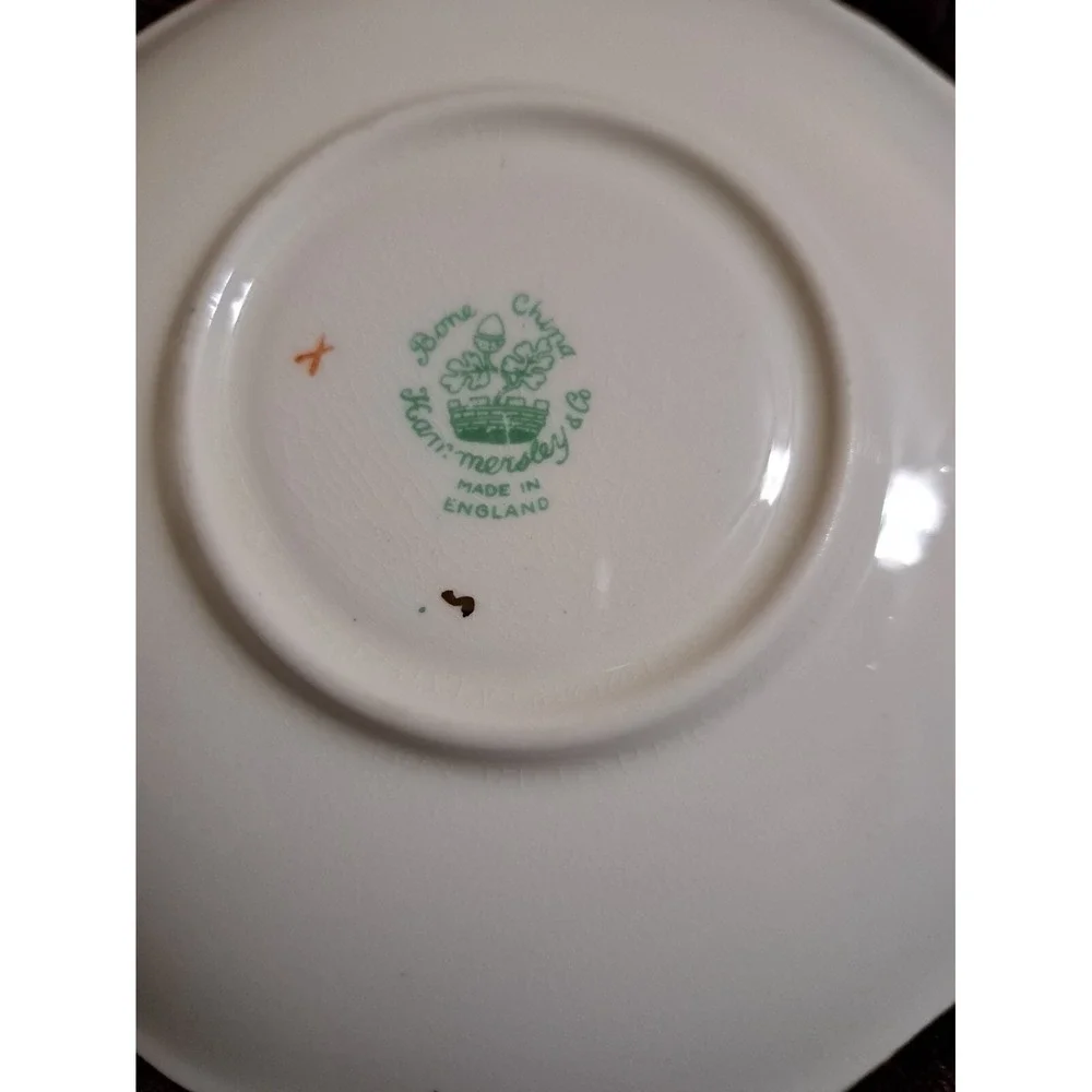 Hammersley & Co. Bone China Floral Pattern Teacup and Saucer